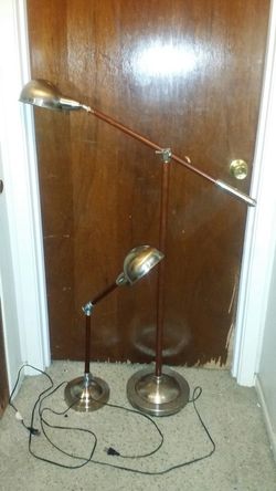 Wood / metal , floor/ table lamps