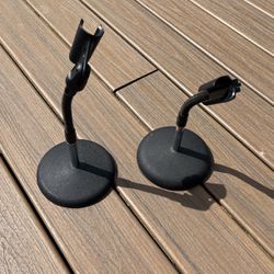 2 Table Top Microphone Holders