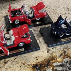 Lot (3) ‘Vintage 1/18 Die-Cast’ Cars - Very Nice!