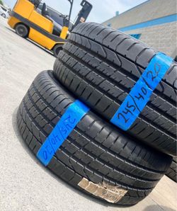 (2) Pirelli PZero 245/40/20 Runflat 245-40-20 Tires 245/40R20 Llantas 245 40 20