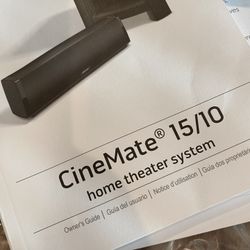 Bose CineMate 15/10 Home Theater System 300 Watts Max Complete 