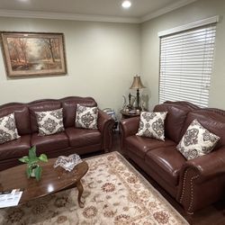Sofa Set Genuine Leather - Set of 3