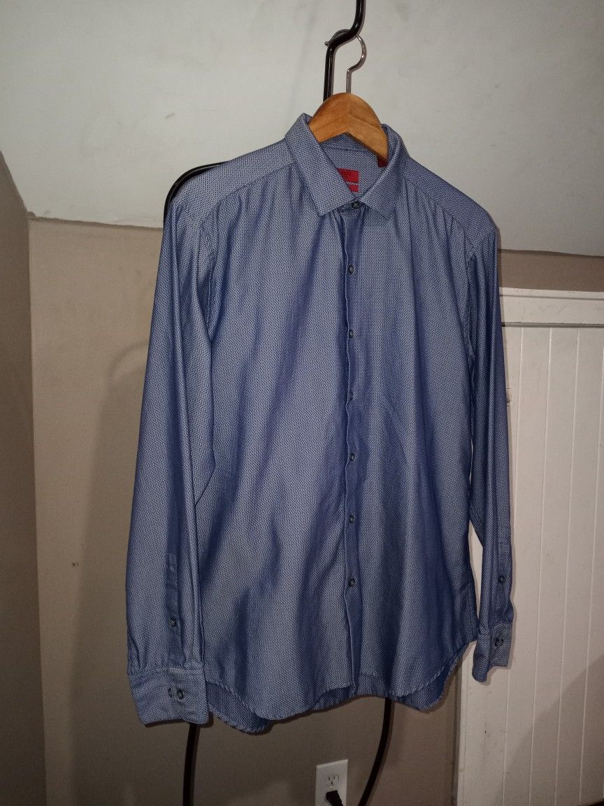 ALFANI MEN DRESS SHIRT SIZE L