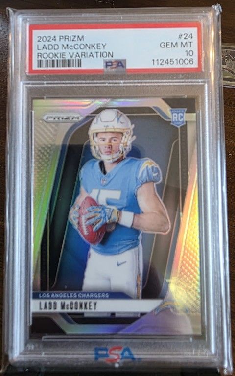 Ladd Mcconkey Silver Prizm Psa10