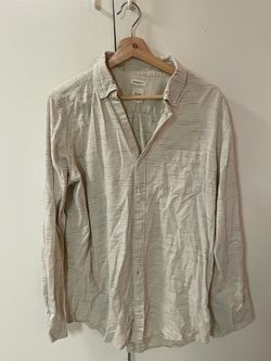 GAP beige long sleeve button down (size L tall)