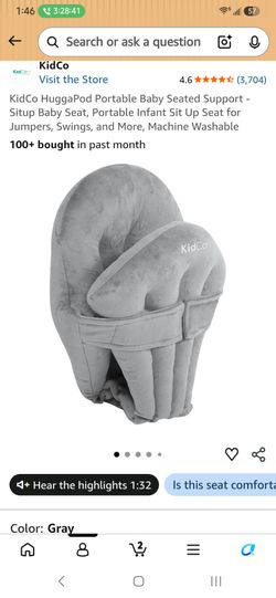 KidCo HuggaPod Portable Baby Seated Support