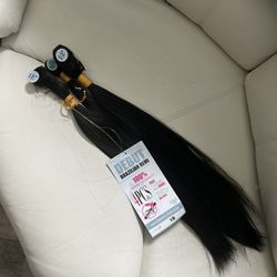 REMI Debut Brazilian 100% Human Hair Quality Bundles #1B, 18” 20” 22” Straight Bundles