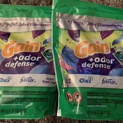 Gain + Odor Defense Laundry Pods 31 Count Each Lot Of 2