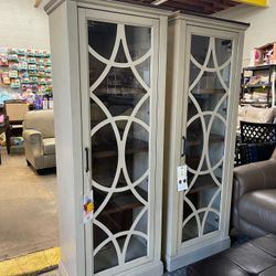 Beautiful Wood 4 Shelf Standing Case $399 Each 