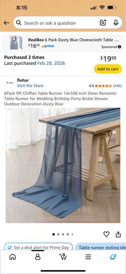 Burgendy and Dusty blue table runner