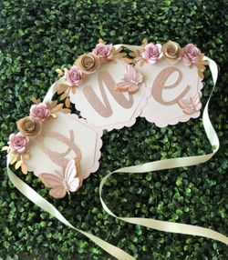 One High chair Birthday Banner