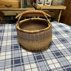 Handwoven African Bolga Basket 