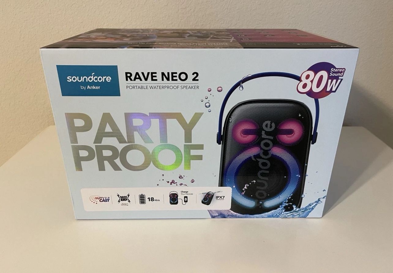 Brand new Soundcore By Anker Bluetooth And Water Proof Poolside Speaker