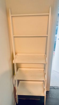White ladder shelf