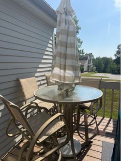 High top patio table and chairs
