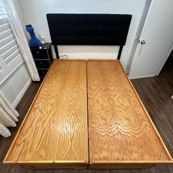 King Size Bedframe + Headboard 