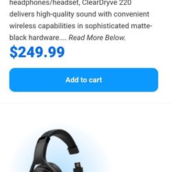 Bluetooth Noise Cancelation Headset For Trucker (New)