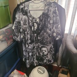 Men’s Gods Of Horror Jersey  Halloween Shirt
Size 3xl