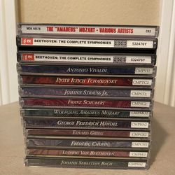Bundle Of 12 Classical Music CDs, Orchestra, Symphony, Composers Masterpiece Collection