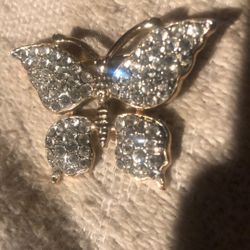 Goldtone Butterfly Pin $29.99
