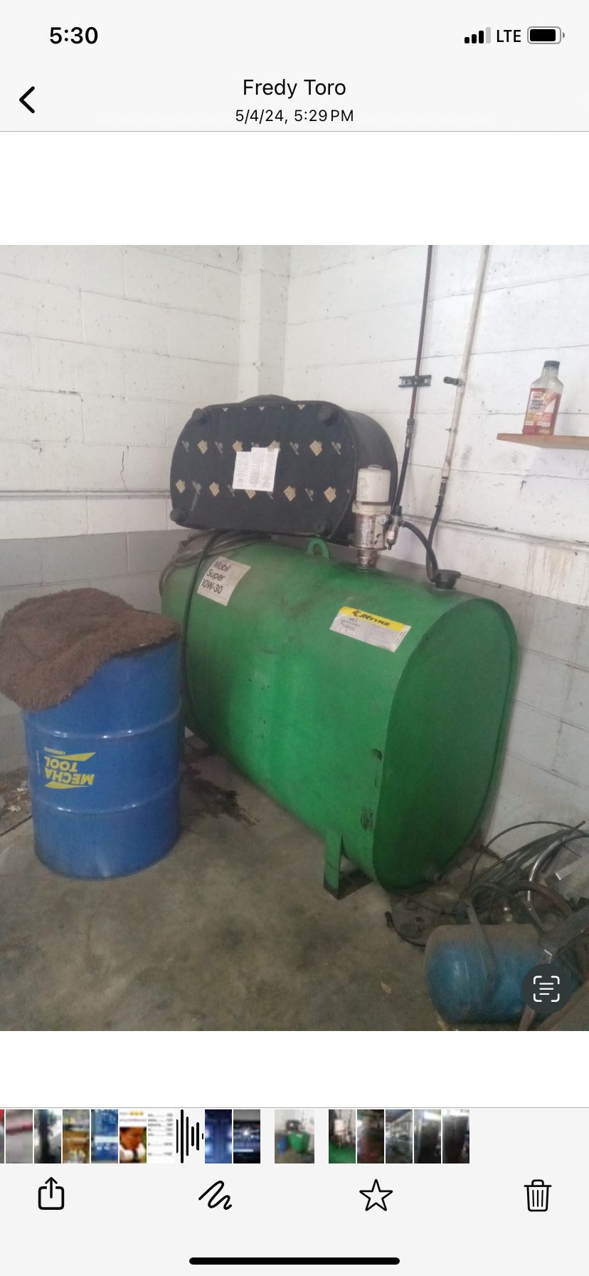 Oil Tank And Pump 