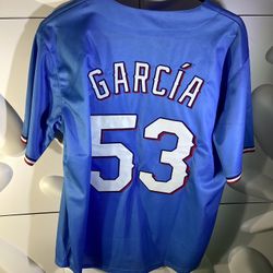 Texas Rangers García #53 Jersey – Size Small – New w/ Tags 