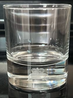 The Crown Royal “Generosity Worthy of the Crown” Signature Glass- 3D Floating Etched Crown & Pillow