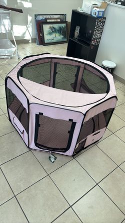 portable, foldable pet playpen for small to medium-sized