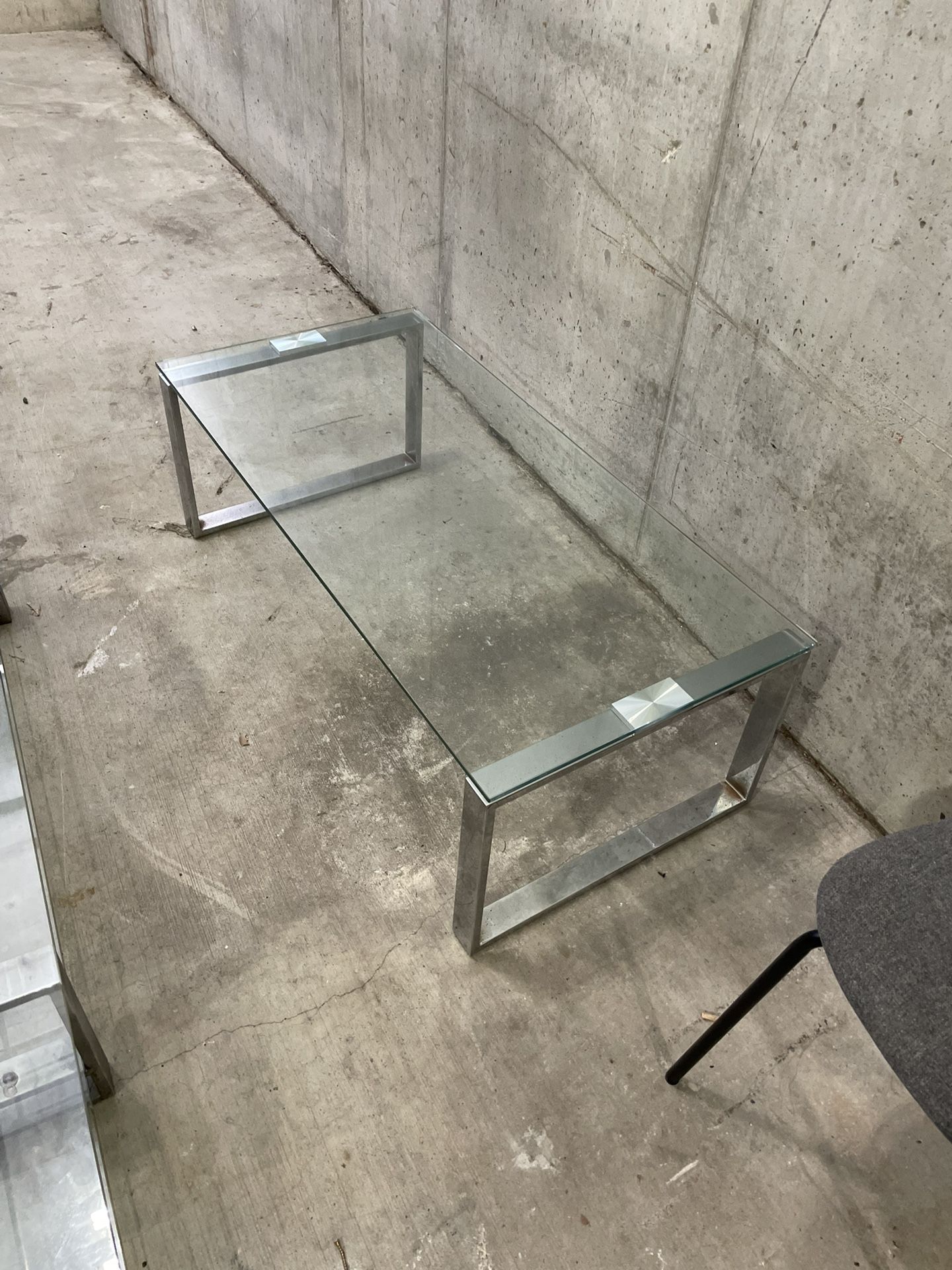 Glass Coffee Table And Console
