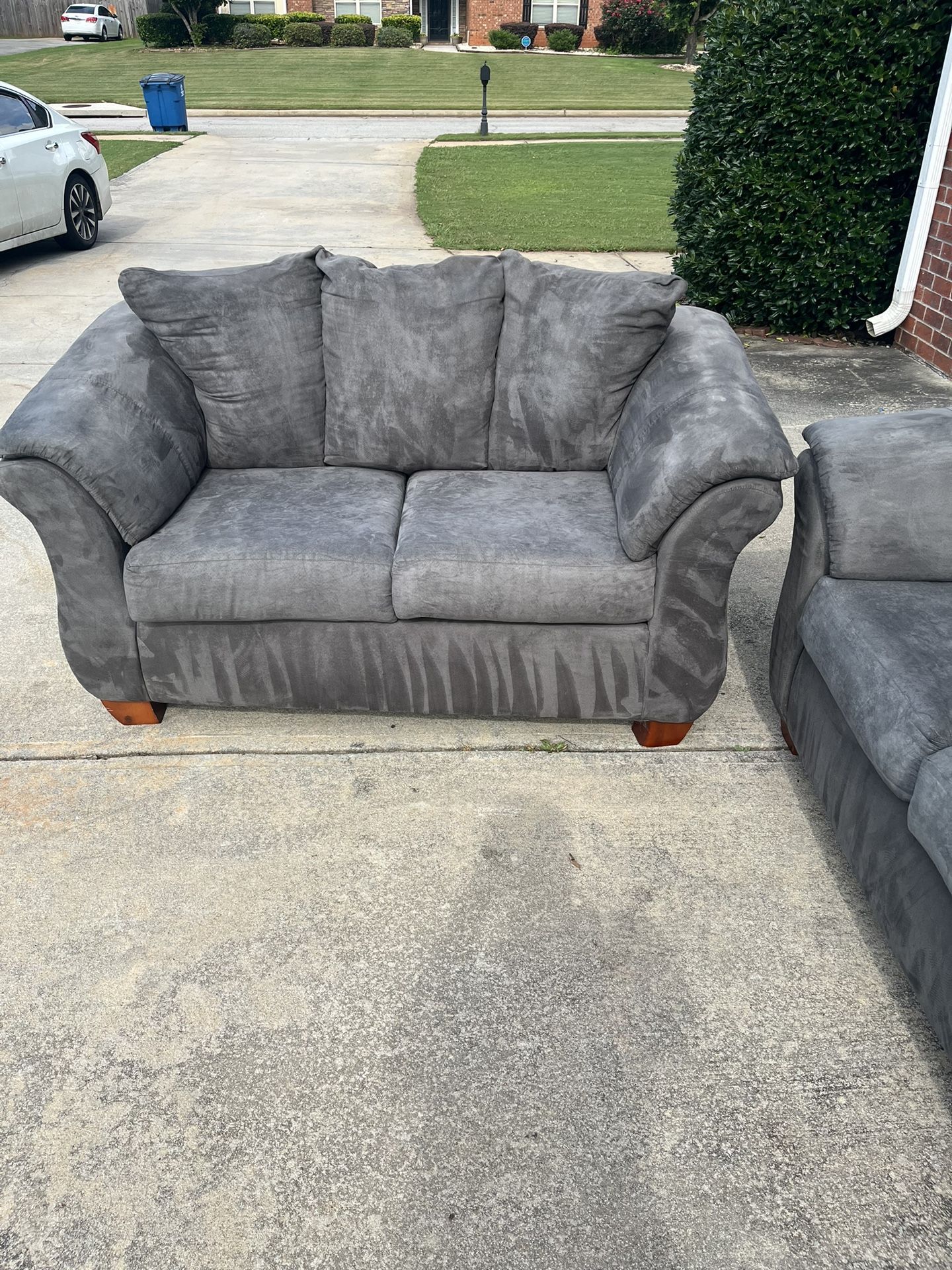 Gray 2 Piece Sofa Set