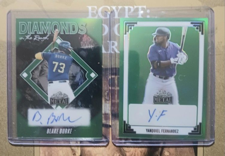 Really Nice Pair Of Baseball Auto, Numbered Cards NM/ Better 