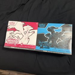 Pokemon Center White Flare & Black Bolt ETB Elite Trainer Box Sealed Pokemon TCG