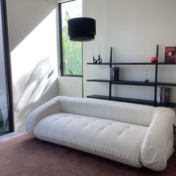 Contemporary Boucle 3 Seat Sofa