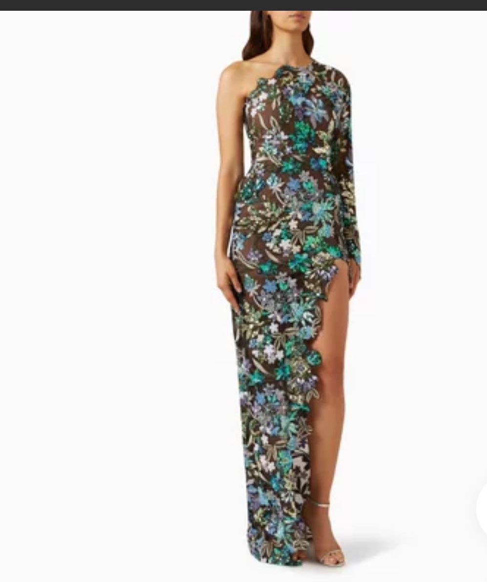 BRONX AND BANCO Tokyo One-shoulder Dress in Sequin-mesh