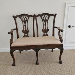 Antique Chair And Mirror 