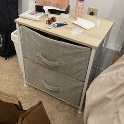 Fabric Bedside Tables And Dresser 