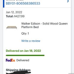 Queen Sized Mattress And Bed Frame- Practically New