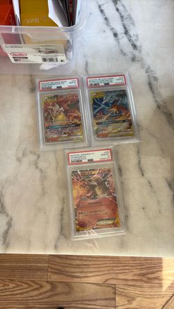 PSA 10 Japanese Charizard Pokémon Card Lot (3)
