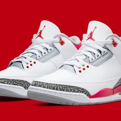 Jordan 3 Fire Red Size 9,10,  (NO TRADES PRICE IS FIRM)