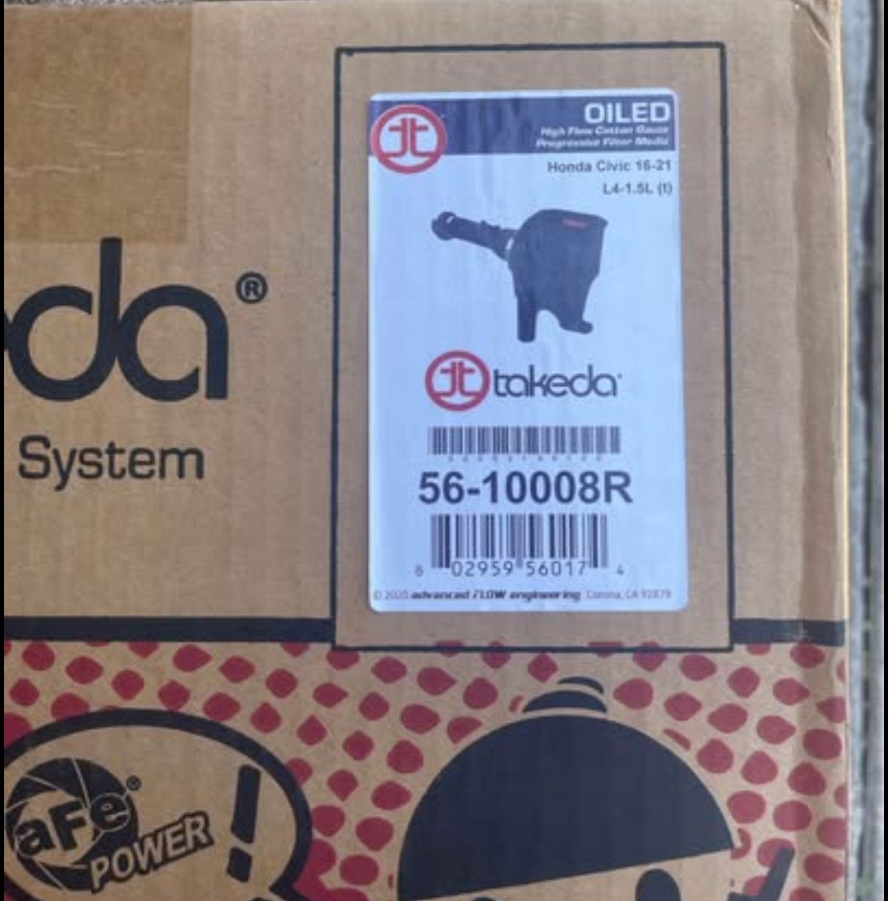 Takeda AFE intake stage-2 cold air intake 