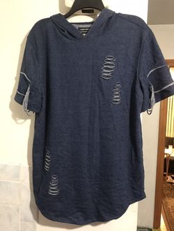 Carbon Ripped Men's Sleeveless Hoodie M