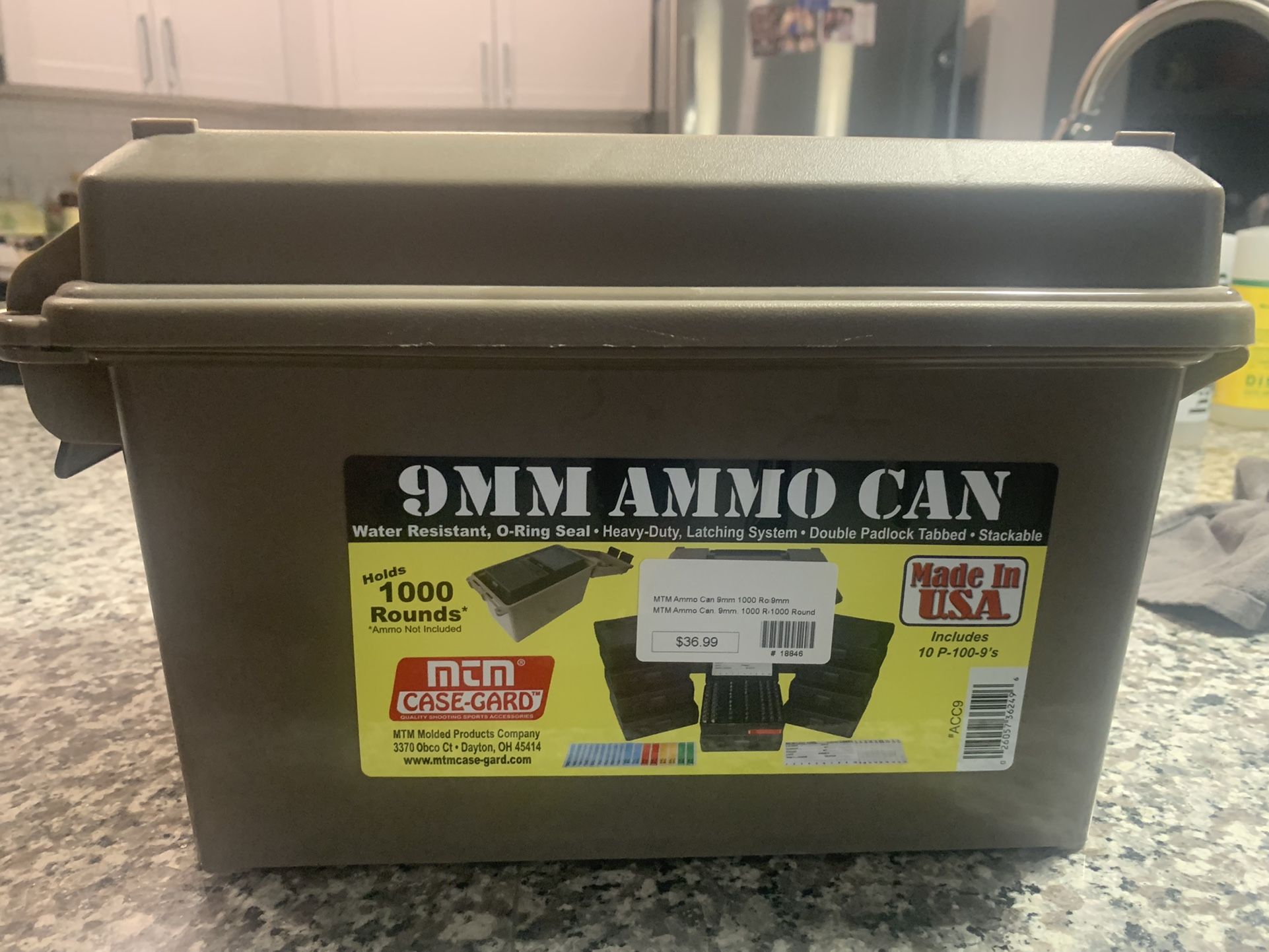 9mm Storage Can - Like New - Holds 1,000!