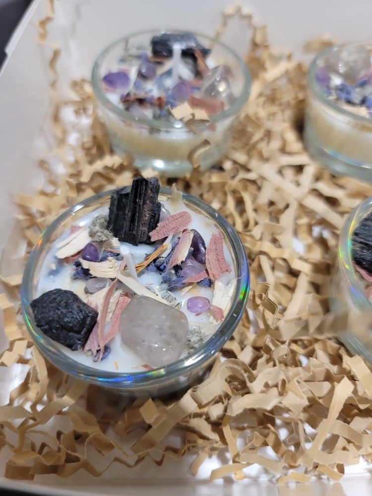 Smudge Candles Crystals All Positive 