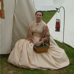 Civil War Reenacting Dress Shall Corset 