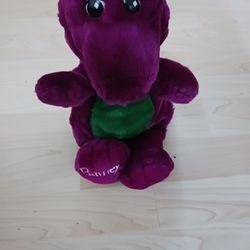 19 92 Barney Plush Toy Good Condition