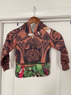 Maui Moana Kids Costume Zip-Up Hoodie