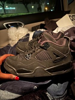 Air Jordan 4 Retro "Black Cat" (Triple Black) - Size 7