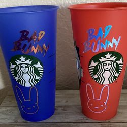 Starbucks Custom Bad Bunny Cup