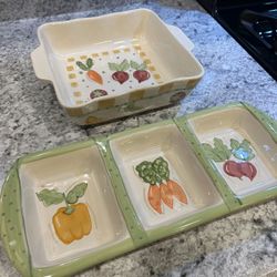 “Mesa International” Ceramic Vegetable Dishes