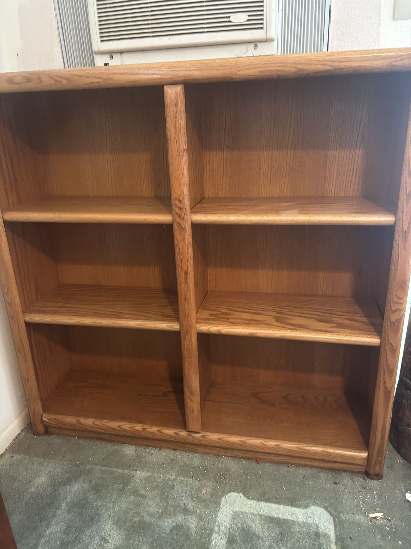 Wood shelves